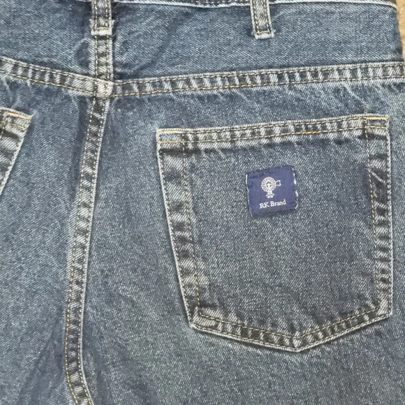 RK Brand Mens Size 34x32 Straight Leg Jeans Mid-rise Casual Cowboycore Gorpcore - Picture 7 of 8